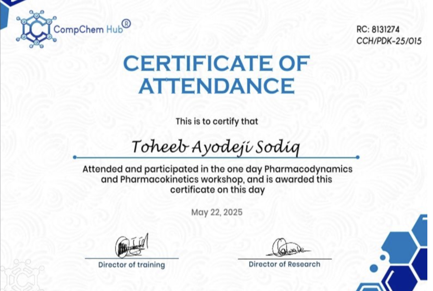 Pharmacodynamics and Pharmacokinetics